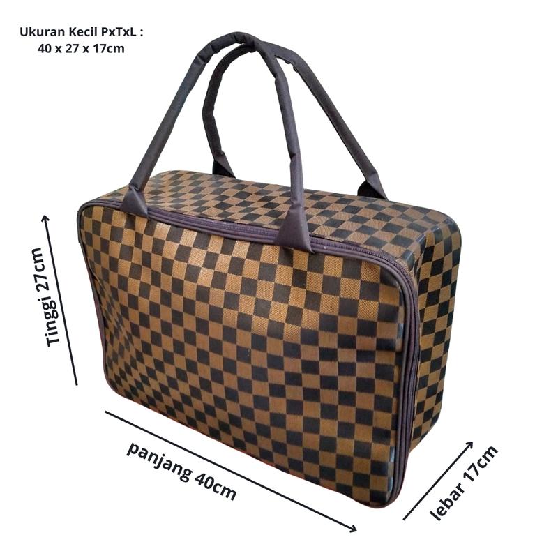 Product Introduction of Travel Bag Tas Pakaian Tas Mudik Motif Ukuran Jumbo 50cm Pria Wanita - Kelinci Navy 5