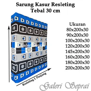 Sarung Kasur Resleting Tebal 30 cm, Sprei Kasur Resleting