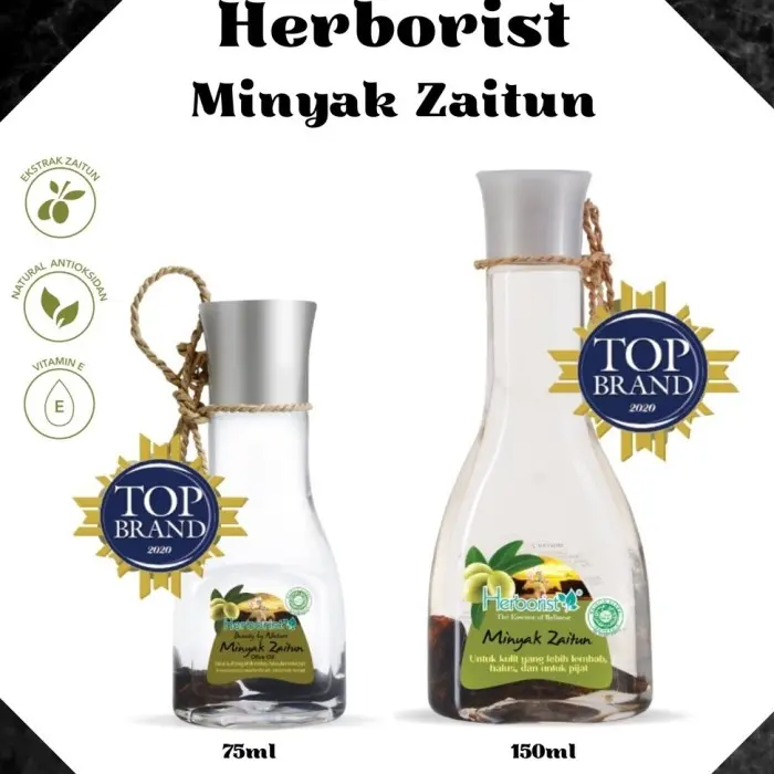 Herborist Minyak Zaitun Olive Oil 75ml & 150ml
