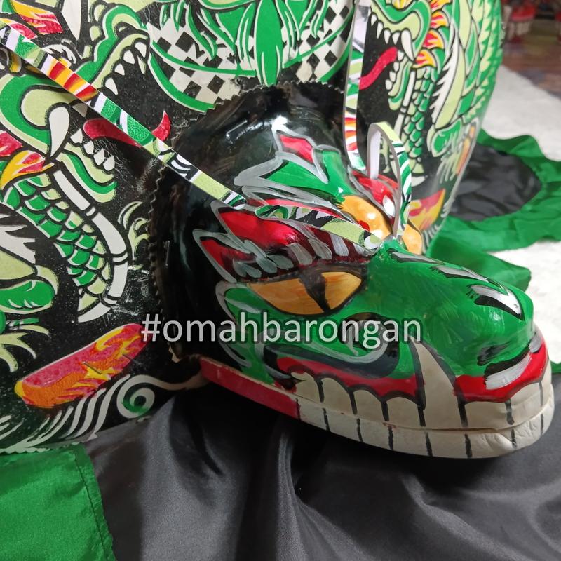 Barongan Devil Spon Ukuran Tanggung Free Kemul 4