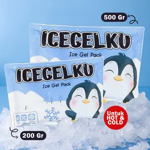 IceGelku Ice Gel Pack 200 Gram & 500 Gram Pendingin Asi Minuman & Makanan Fleksibel untuk Hot & Cold Pengganti Es Bebas Refreezing