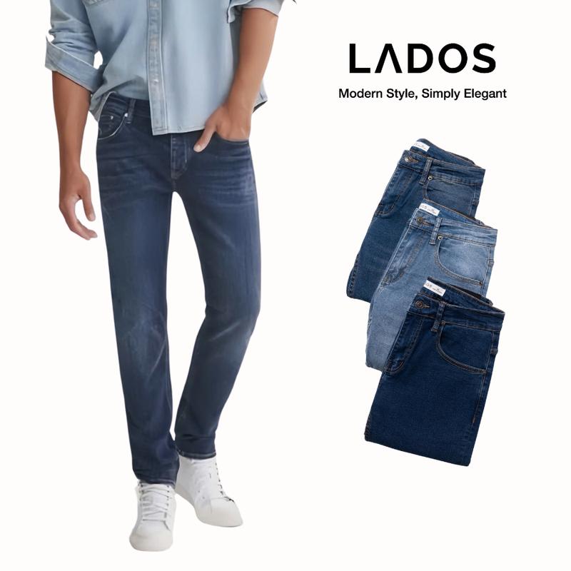Quần jean nam basic cao cấp LADOS - 4035 với form dáng vừa chuẩn - Hàng cao cấp chất vải đẹp