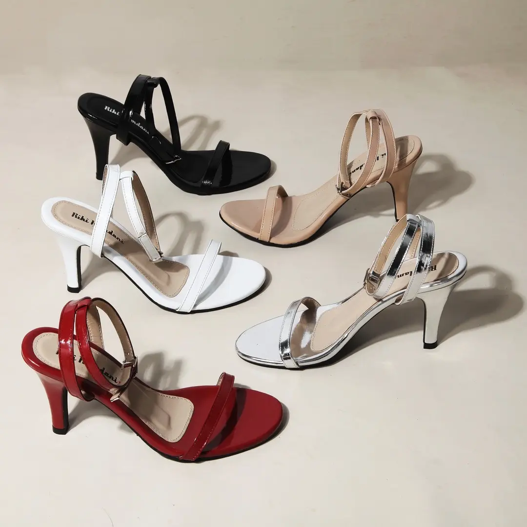 High heels Tumit Riki Chaniago 9cm hitam ( buat warna maron putih silver moca kasih catatan di pesanan )