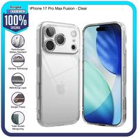 Gambar Casing Ringke Compatible For iPhone 17 Pro Max Fusion Clear Bening Case Tipis Softcase Slim Armor Tough Rugged Casing Hardcase Full Cover Melindungi Layar Kamera Cover Handphone Anti Slip Anti Crack PC TPU Thin Fit Clear Bening Tahan Banting Military Drop dari Official Ringke Partner Kota Administrasi Jakarta Utara 1 Tokopedia