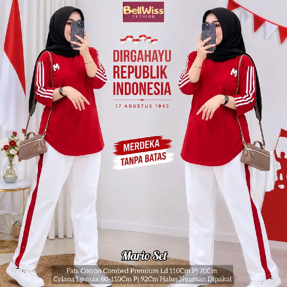 Ready Stok Siap Kirim•Dirgahayu•Garuda•Agustus•Maju•Jaya•Garda•Gilga•Deka•Tunggal•Republik Set#2•Nesya•Indo•79•Hayu•Panca•Ruda•Rana•Sila•Inna•Riana•Raya•Neimar•Tara•Reka•Nofri Set 2•Dekka•Merdeka Jumbo Set2•Monita•Setelan Merah Putih Kemerdekaan HUT RI 17