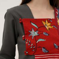 Gambar NONA RARA - Kebaya Stacato Tulis Betawi T4241, Baju kerja batik kebaya wanita moder - XL dari Nona Rara Batik Kota Administrasi Jakarta Timur 3 Tokopedia