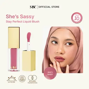 SASC Stay Perfect Liquid Blush On - Shes's Sassy (Light, Fair Undertone) - Tahan 12 Jam