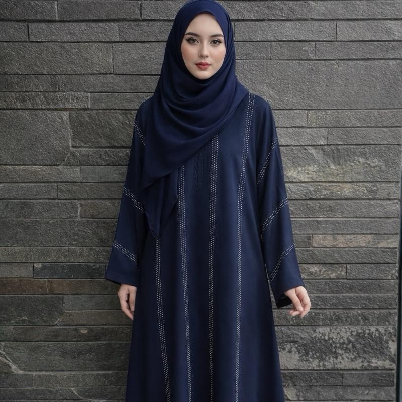 Abaya Arabian Balqis Material Fortaleza Abaya Tranding Lebaran Desain Elegant Bahan Halus