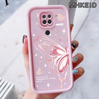 Gambar MHKEID Casing Hp untuk Xiaomi Redmi Note 9 4G 10X Case Pola Kupu-kupu cantik Kasing Anti-Sidik Jari Silikon Kasus Lembut Casing - Gaya1, Redmi Note 9 4G dari MHKEID MALL Kab. Tangerang 2 Tokopedia