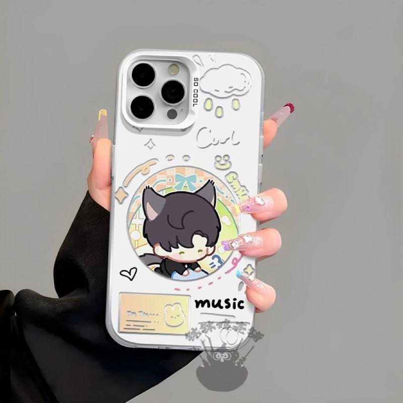 Product Introduction of Phone Case with Space and Love Theme, Xavier, Zayne, Rafayel, Sylus Merch, Shockproof, Cute Anime Style, Drop Resistance, Suitable for iPhone, Protective 10