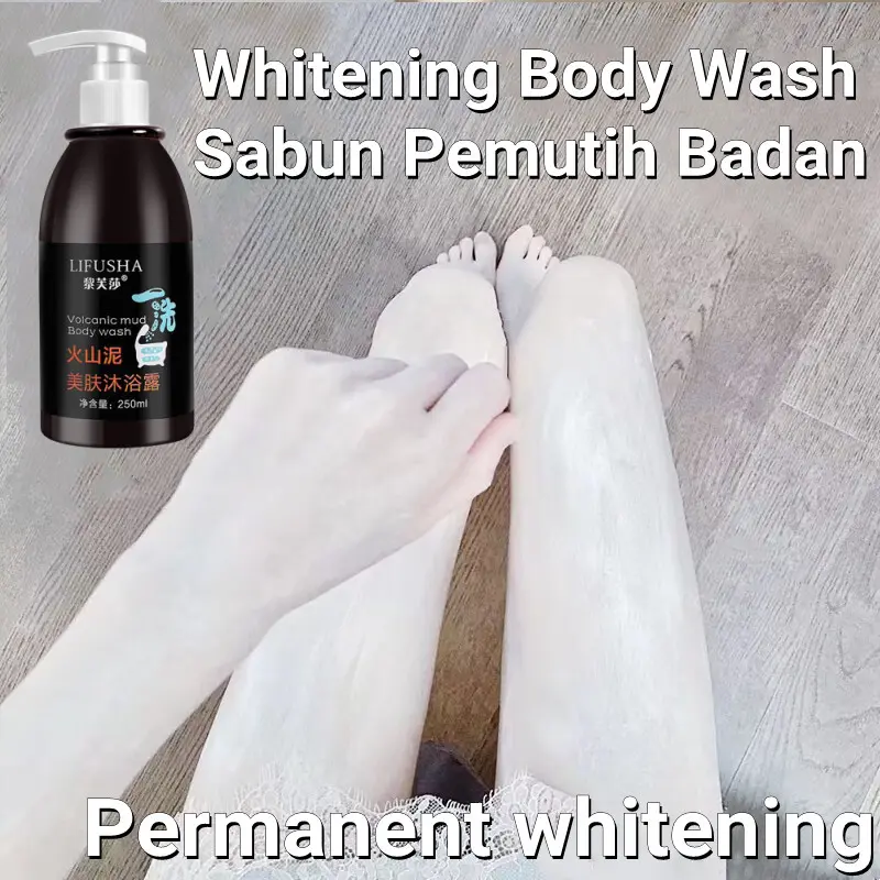 Sabun Badan, Produk Putih, Lumpur Gunung Berapi, Asli, untuk Mandian dan Mandi, Gel Mandian Pemutih, Satu Badan Kulit Mencerahkan