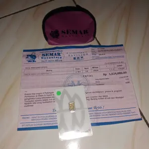 Logam Mulia Antam Press 0.5gr Emas Batangan Semar Nusantara