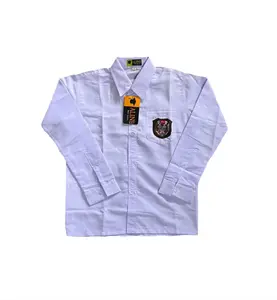 Kemeja Seragam Sekolah SD Putih Lengan Panjang Bahan Oxford Tebal Berkualitas