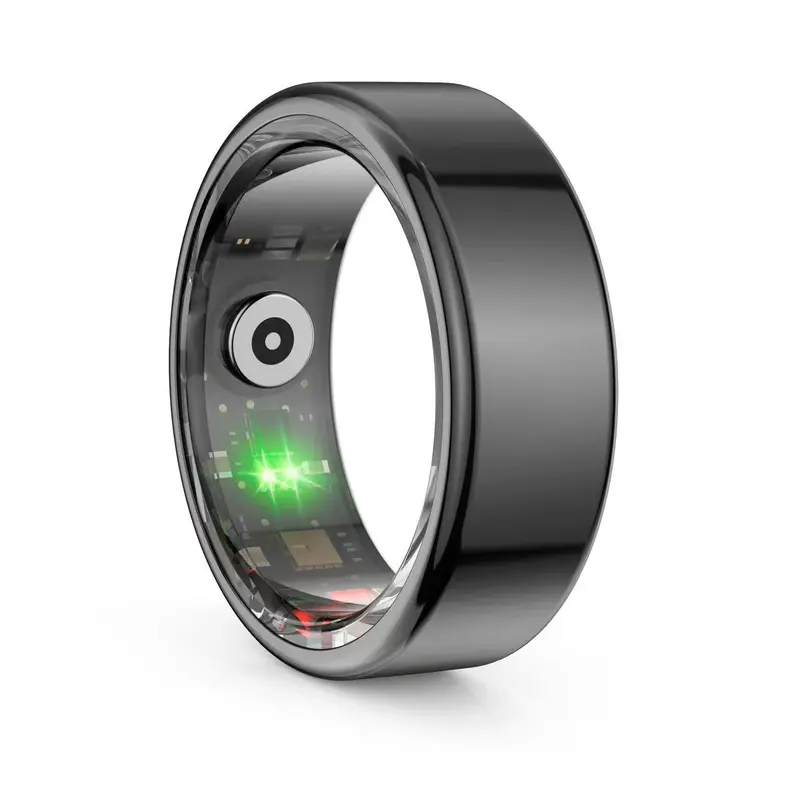 Hailiases Smart Ring Cincin Pintar Multifungsi Kesehatan Olahraga IP68 Waterproof Heart Rate & Blood Oxygen Monitoring Jam Smartwatch Ponsel Layar 8