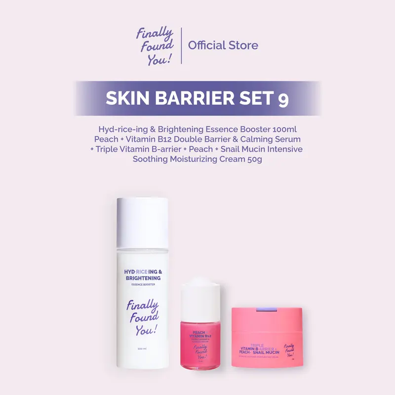 Finally Found You! BUNDLE SKIN BARRIER SET: Face Cleanser + Toner + Skin Barrier Serum + Moisturizer + Sunscreen 5