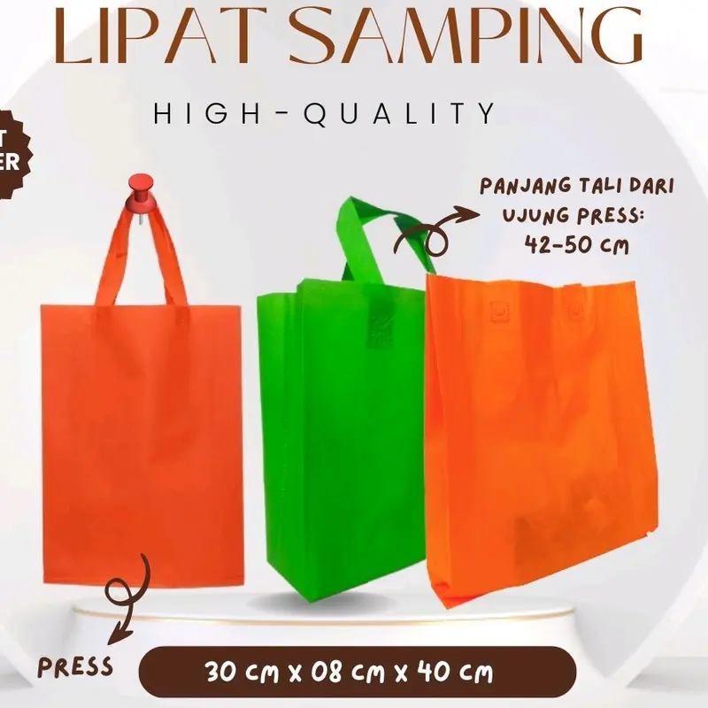 Tas Spunbond, Tas Lipat Samping, Tas Belanja 2