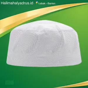 Peci Putih Madinah Tinggi 9 CM