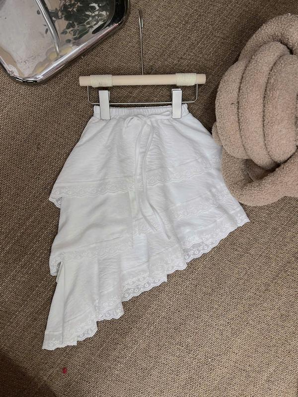 Chân Váy Lẻ Đuôi Cá Ngang Trắng 73H Dành Cho Bé Gái