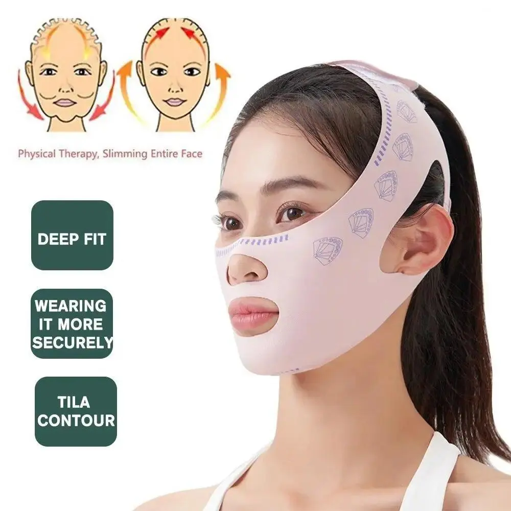V Shape Face Lift Tape, Body Slimming Strap, Cheek Strap, V Shape Face Lift Strap, Thin Mask Strap, Face Line, Smooth Breathable Strap, Double Chin Reduction
