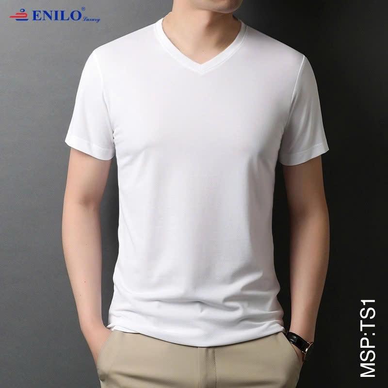 [Combo 3 – 4 – 5 chiếc] Áo lót nam cổ tim ENILO – Cotton co giãn thấm hút mồ hôi, mặc trong thoáng mát