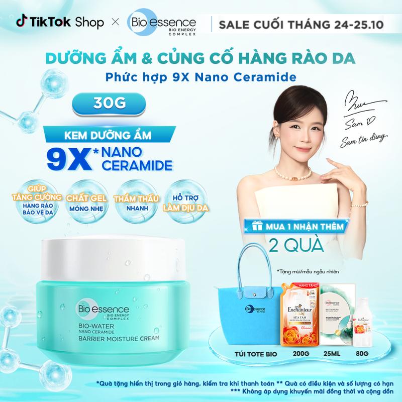 Kem dưỡng ẩm chuyên sâu Skincare Bio-essence Bio-Water Moisturizer tinh chất Nano Ceramide 30g cho Nữ