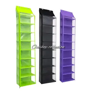 Rak Sepatu Gantung Polos Alas Triplek 9 Susun Resleting Mika Tebal Rak Sepatu Gantung Polos Alas Triplek 9 Susun Resleting Mika Tebal