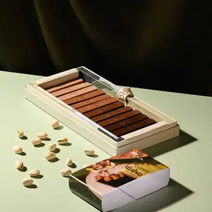 Gradient Chocolate Dubai Pistachio - 12 Bar Cokelat (4 Varian Rasa dan 4 Varian Warna) - Gift Hampers