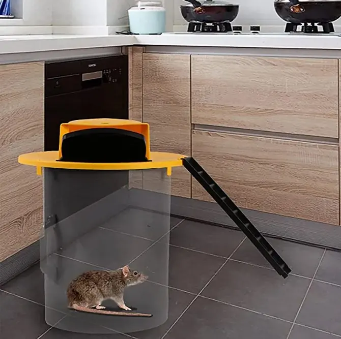 Jebakan Tikus Mouse Trap Reusable Flip and Slide Bucklet Lid Plastik 6