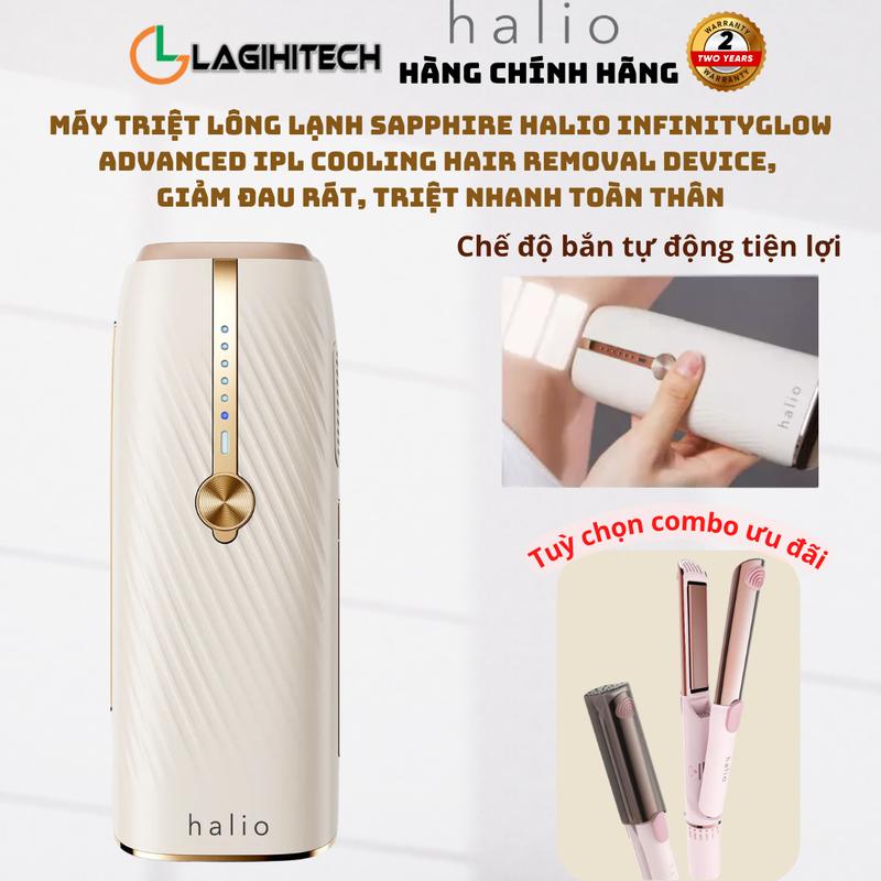 Máy Triệt Lông Lạnh Sapphire Halio InfinityGlow Advanced IPL Sapphire Cooling Hair Removal Device-Chính Hãng