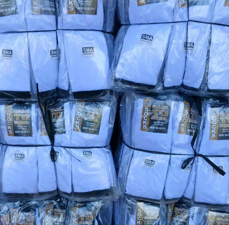 ( Set isi 6 & 12 Pasang ) Kaos Kaki Sekolah Hitam Putih Pria Wanita SD, SMP, SMA  - Fashion, Anak, Pendek Lembut Nyaman Dewasa Kantor Kerja Remaja Motif Katun 3