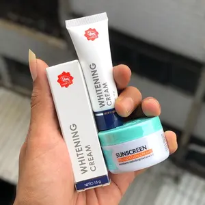 Paket Viva Whitening Cream & Sunscreen | Kulit Bersih Bebas dari Noda Hitam | Melindungi Dari sinar UV | BPOM Mencerahkan Wajah Perawatan Pencerah Memutihkan