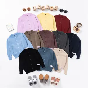 Gummy Baby Cardigan Rajut Bayi 0-2 Tahun Cardigan Anak Rajut Jaket Sweater Bayi Laki Laki Perempuan Boy