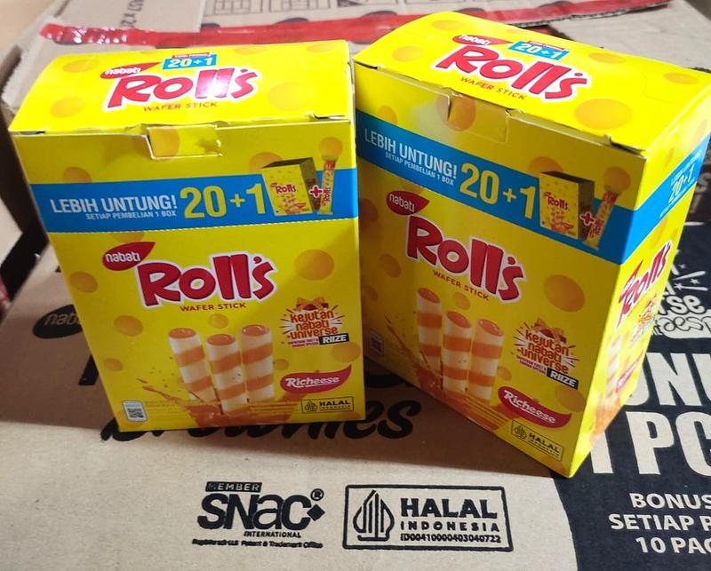 Nabati Rolls Keju (8grx20pcs)  Food Food Cookies Cookies Snacks Snacks Camilan Camilan 2