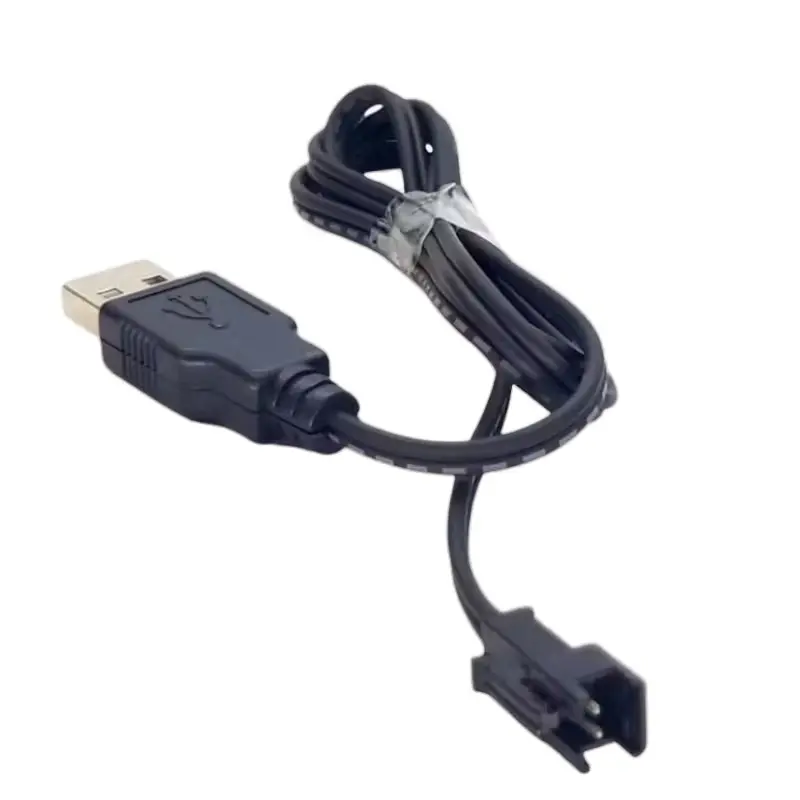 Kabel USB Soket Hitam untuk Battrey RC Mobil Remot Kontrol 3.6 Volt