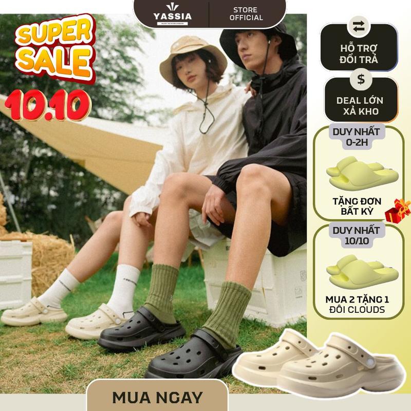 [Tăng 1 size] DÉP YASSIA LOBSTER - EVA CAO CẤP CHỐNG TRƠN TRƯỢT, ÊM ÁI - XU HƯỚNG THỜI TRANG - DÉP NAM NỮ ĐẾ BẰNG -  YASSIA OFFICIAL -  YASSIA OFFICIAL