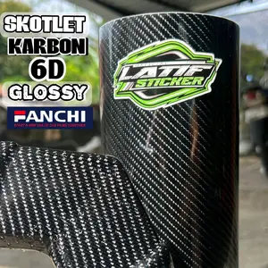 SKOTLET FANCHI KARBON 6D GLOSSY PREMIUM LENTUR KARBON TWIL SUPER GLOSSY Motorcycle