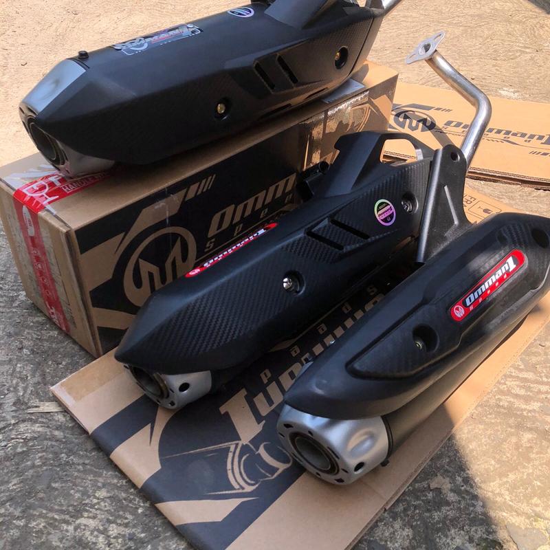 Knalpot Original Omman Model Nmufler Emblem Suara Ngbas Adem Cocok Buat Beat Vario Mio Pcx Nmax Racing Motorcycle Tameng Foto 2