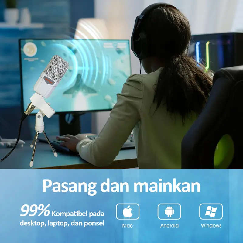 Bonkyo F999 Live Sound Card Live Mixer Periferal Komputer Untuk Audio Kartu Suara Karaoke Langsung HP PC Mac 5.1 channel surround Laptop Microphone Soundcard 8