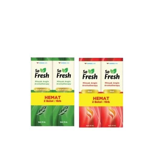 (ISI 2) SO FRESH Minyak Angin Aromatherapy 10ml | ROOL ON EUCALYPTUS & HOT 2