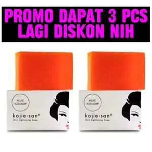 Paket Hemat Isi 3 pcs Kojie San Skin Lightening Soap 65g | Kojiesan Sabun Wajah Kojiesan Sabun Pemutih