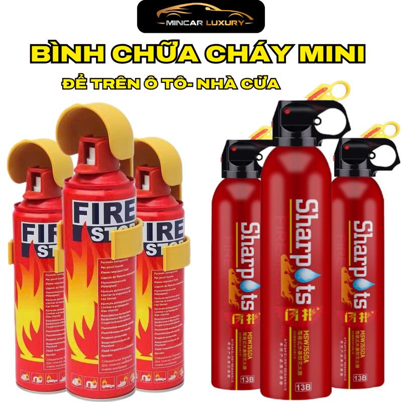  Bình Chữa Cháy Mini Dạng Bọt - Bình FIRE STOP Dân Dụng Chuyên Dụng Cho Nhà Cửa Xe Ô Tô 