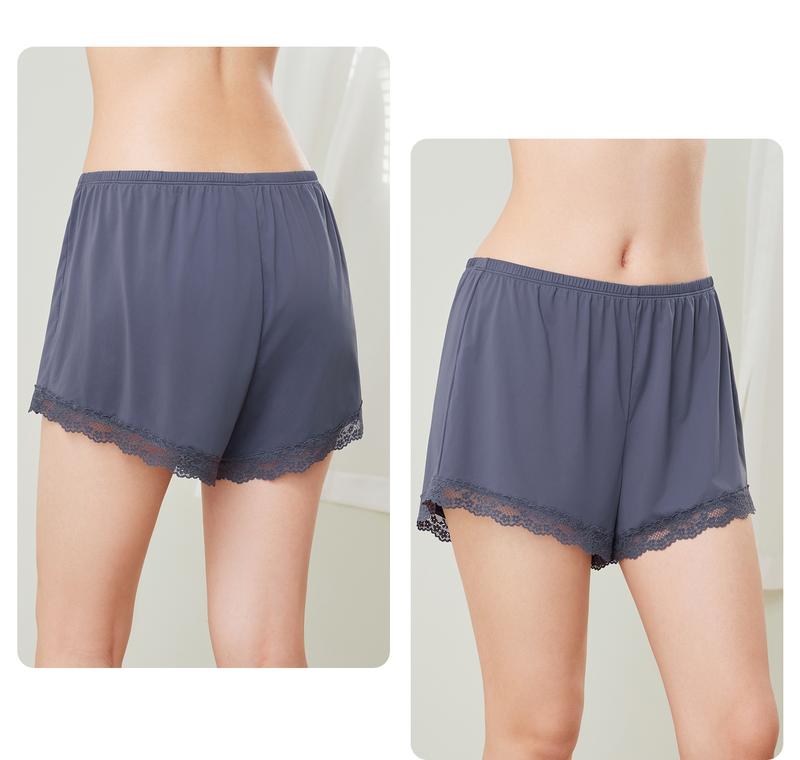Product Introduction of 6IXTY8IGHT HOLLY COOLING SLEEP SHORTS MICRO FABRIC LACE TRIM BREATHABLE SOFT LOUNGEWEAR WOMAN PAJAMAS FOR WOMAN GIRL HW09602 7