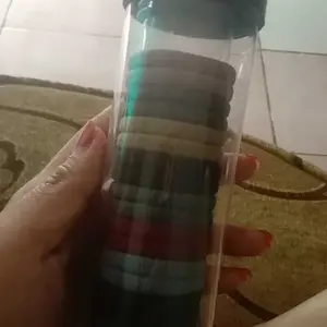 BISA COD F5588 Karet Rambut Anak / Ikat Rambut Tabung Wanita Isi 20 Pcs / Ikat Rambut Polos Warna Warni / Karet Tabung Fashion