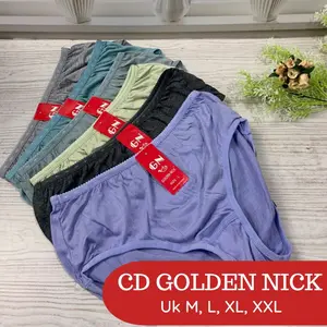 Promo 12 PCS CD GOLDEN NICK 931 Celana Dalam Wanita GN Warna Baru Bahan Katun Lembut