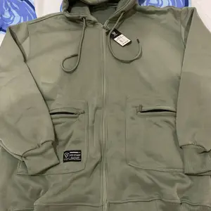 SKY STREET Jaket Hoodie Fleece Zipper Saku Resleting Korean Style Premium High Quality Unisex