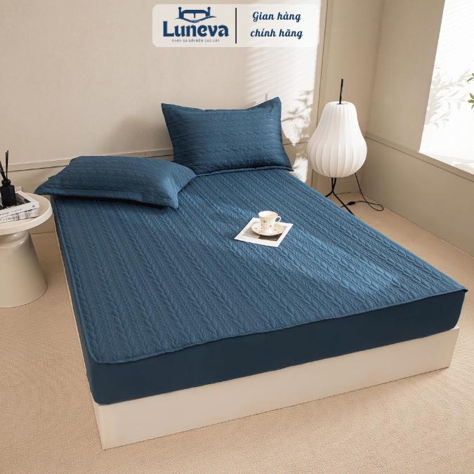 Luneva Ga Bọc Đệm Polyester Chải Mịn Ôm Khít Mềm Mịn Thoáng Khí Nhiều Màu Sang Trọng Cho Giường Cao Cấp Kích Thước 160x200cm 180x200cm 200x220cm Cao 25cm