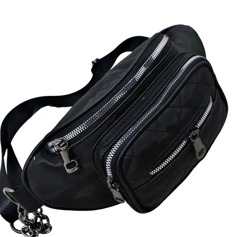 WaistBag Bordir Wanita Terlaris Bahan Nylon Tipe 3 Resleting 7