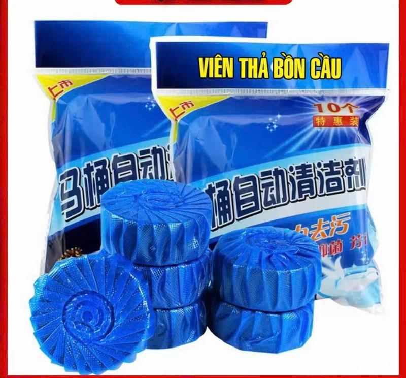 Combo 50 Viên Thả Bồn Cầu, Viên Khử Mùi Hôi Tẩy Rửa Sạch Mảng Bám Vi Khuẩn Xả…