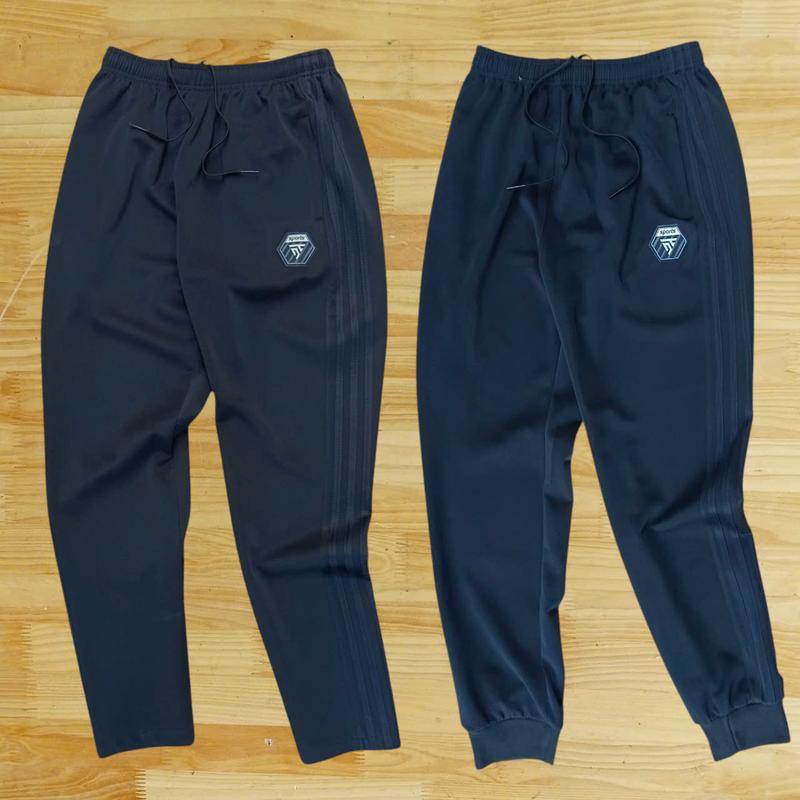 Quần Dài Thể Thao Đen Phối 3 Sọc Đen, Quần Thể Dục, Vải Thun 4 Chiều, Tập Luyện Vận Động Thể Chất