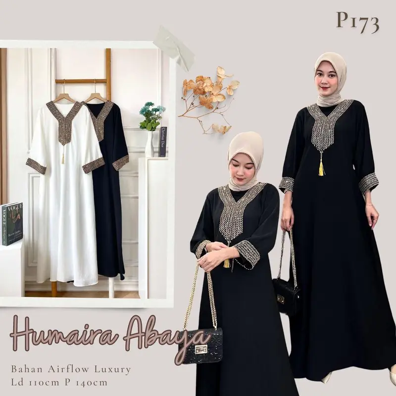 Humaira Abaya | Gamis Lebaran Elegant Mewah 5